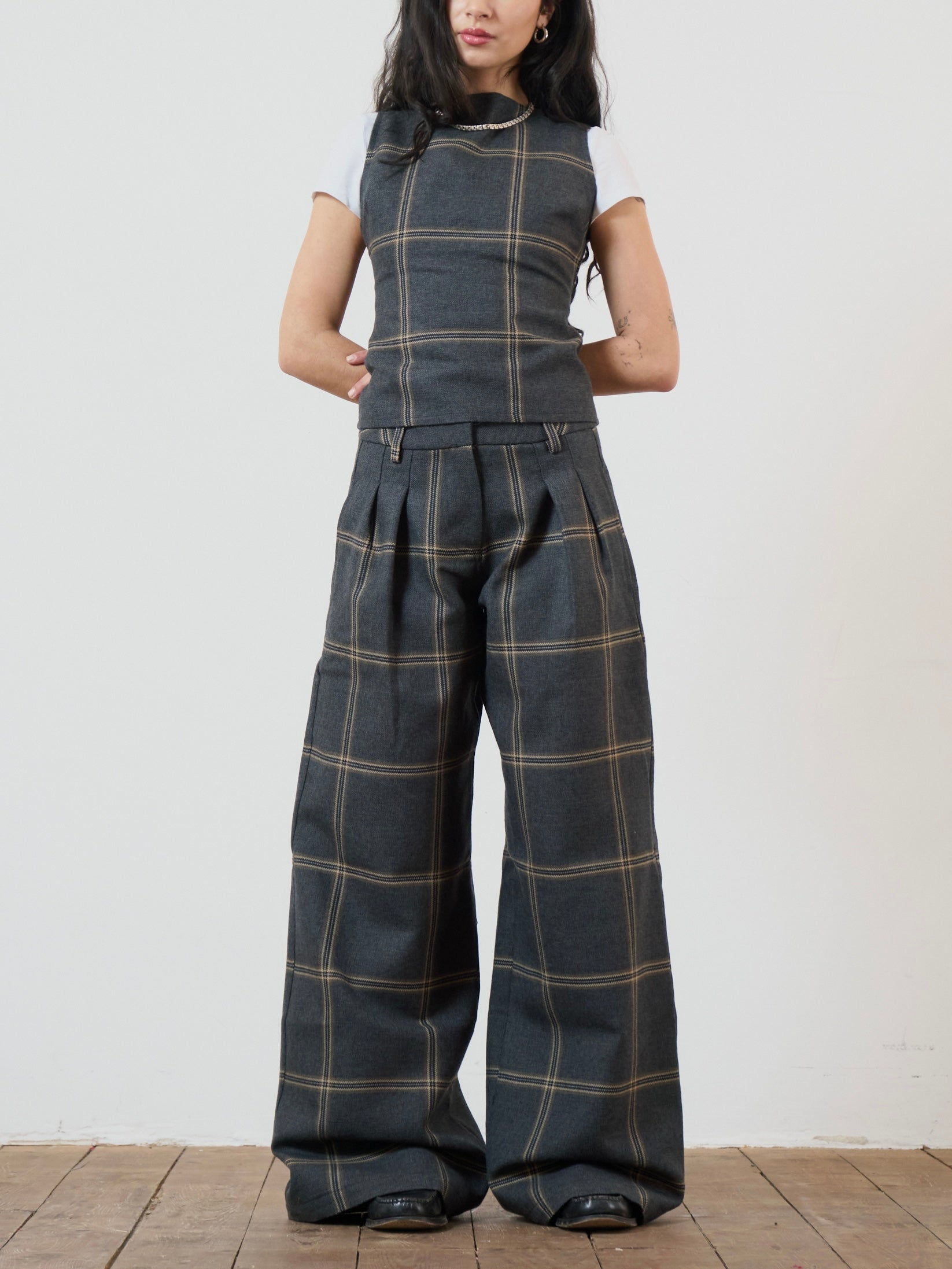 parker trouser - grey wool