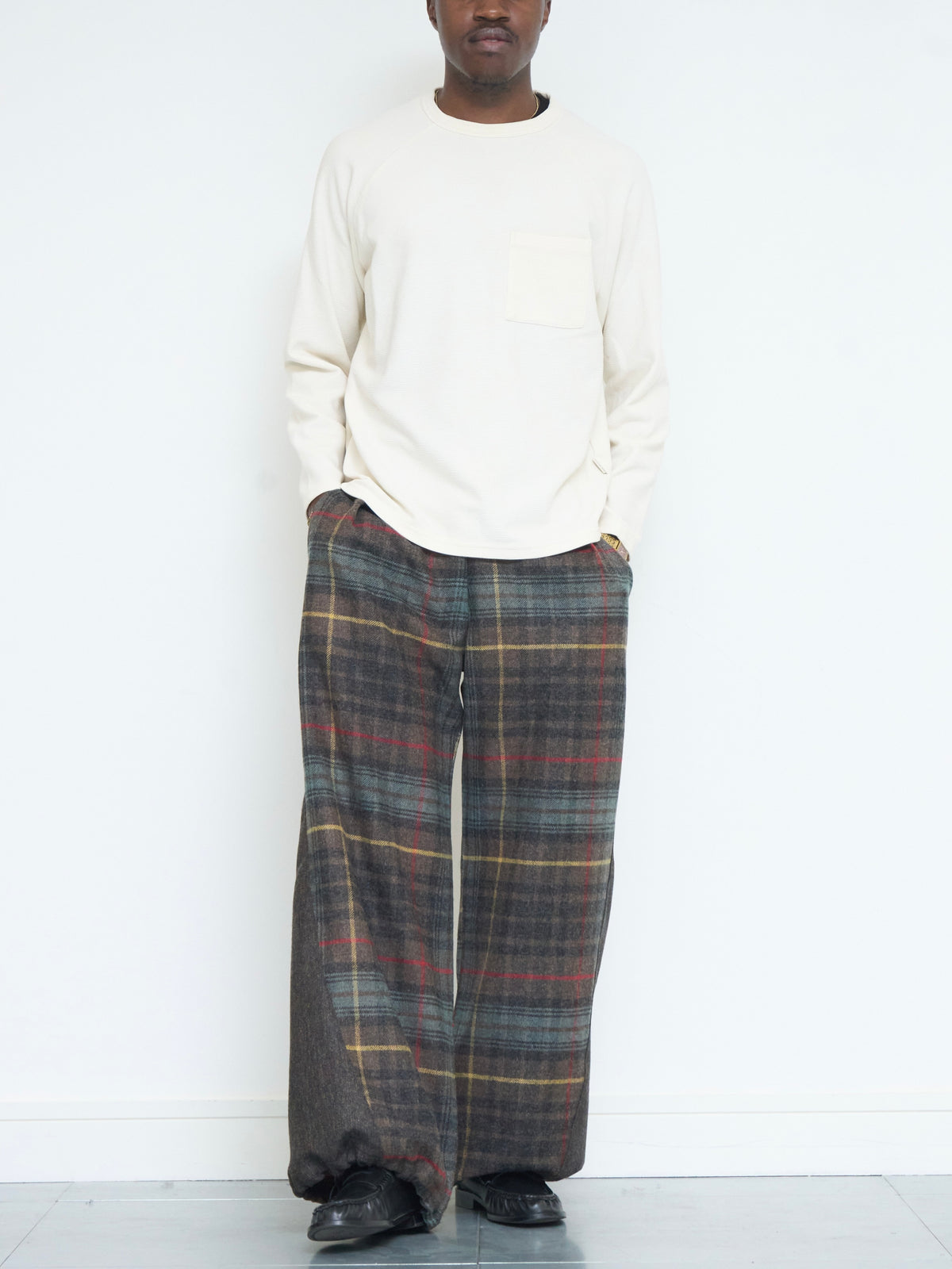 parker utility trouser - tobacco wool