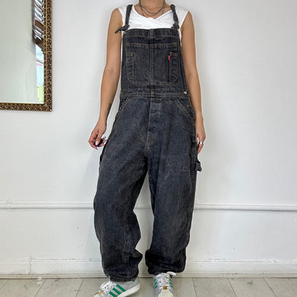 vintage grey baggy dungarees