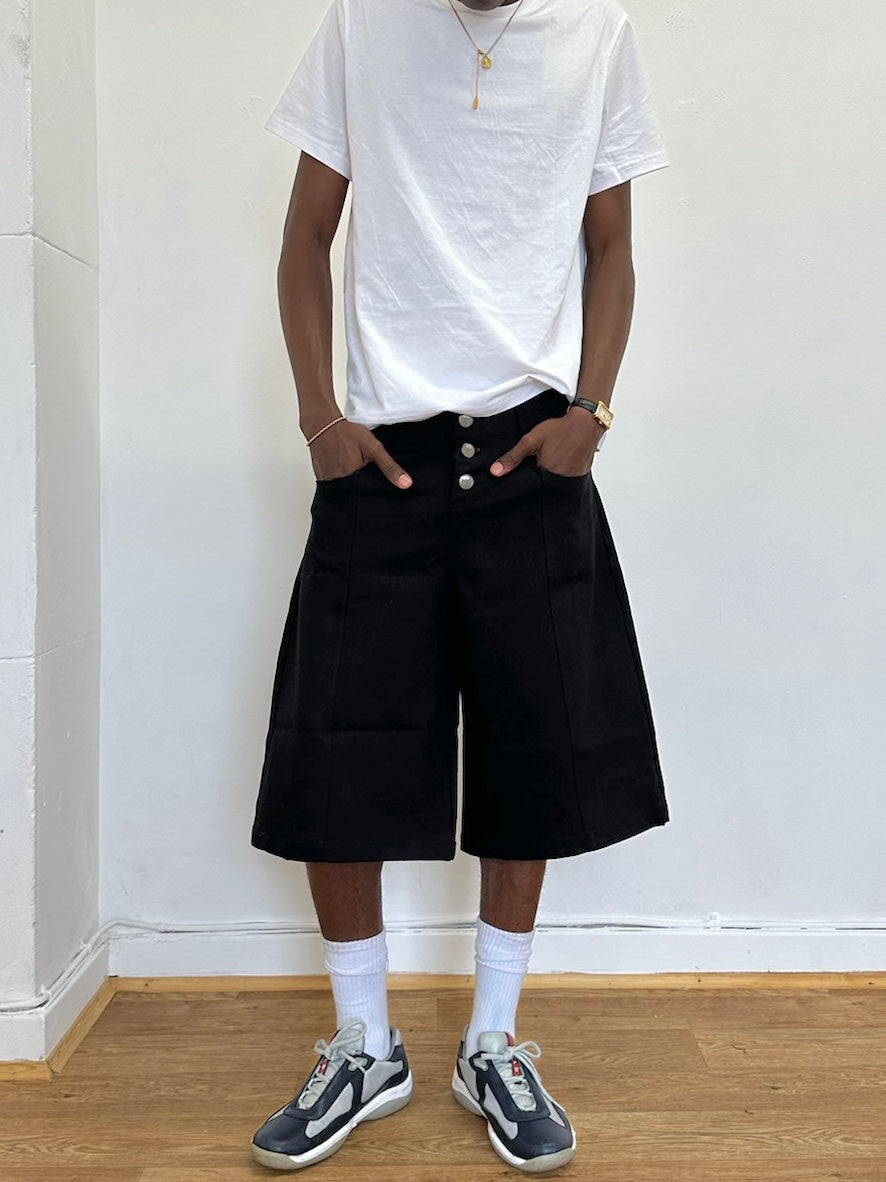 short patineur - denim noir