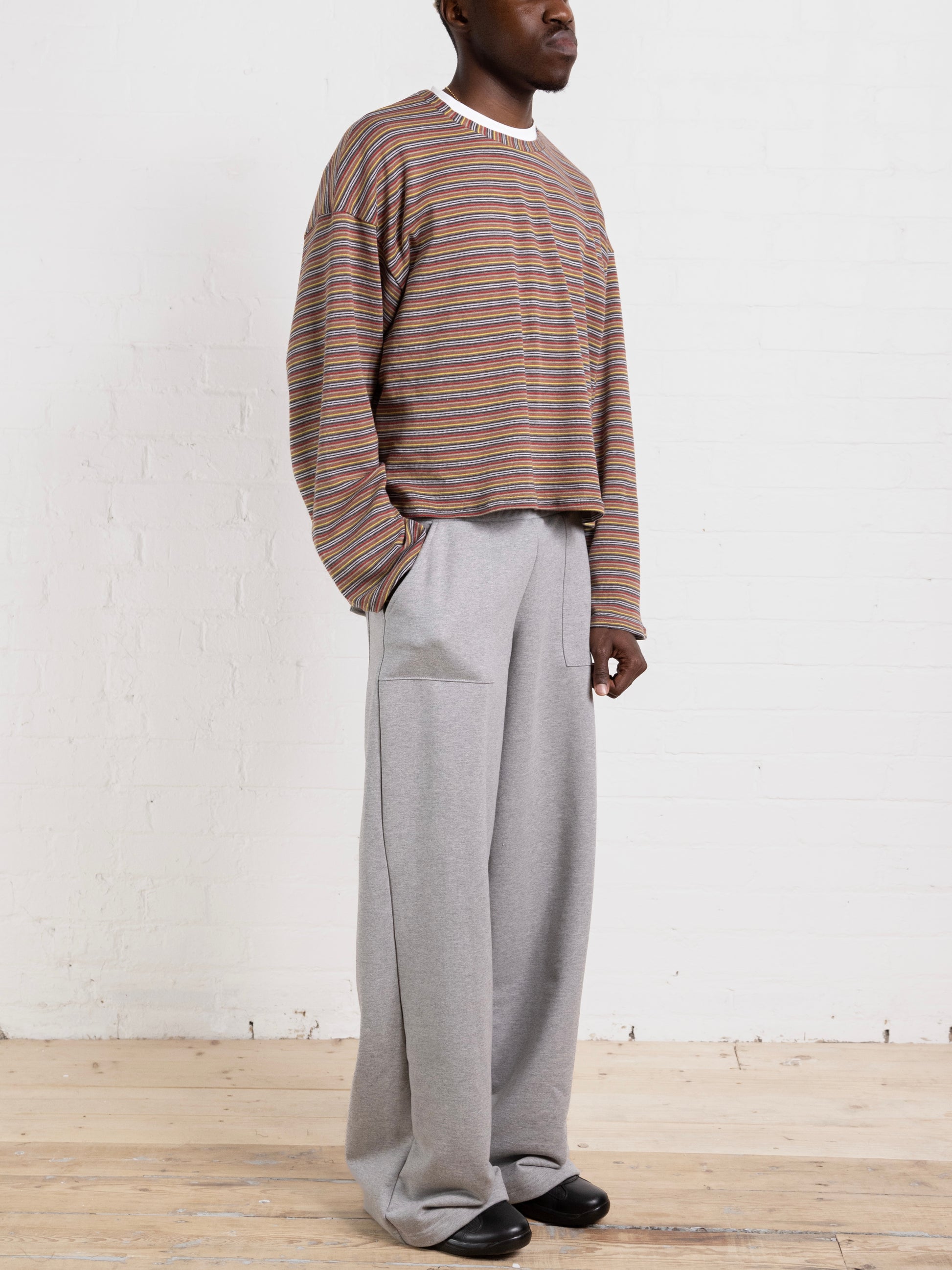 casey jumper - warm stripe