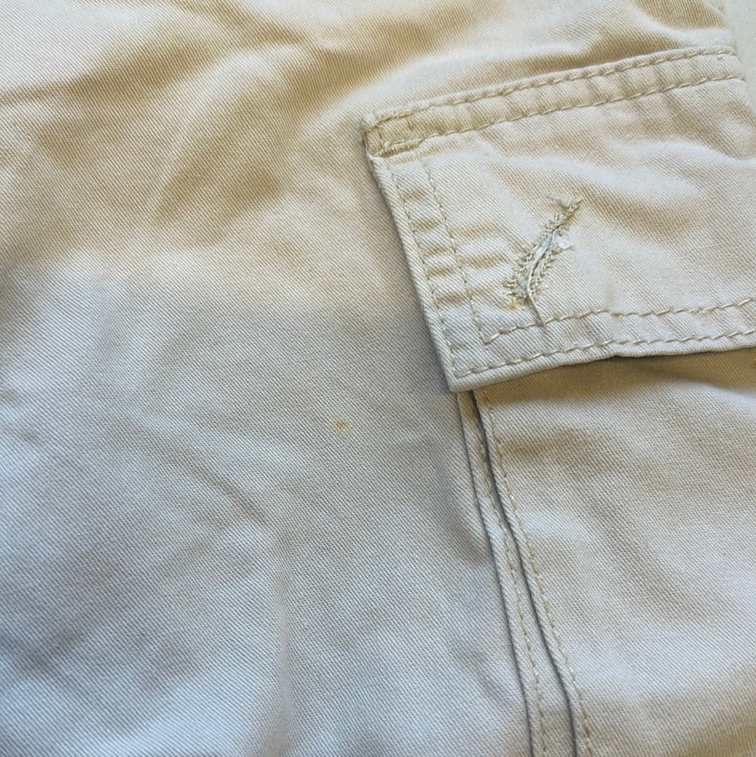 beige cargo shorts by fishbone