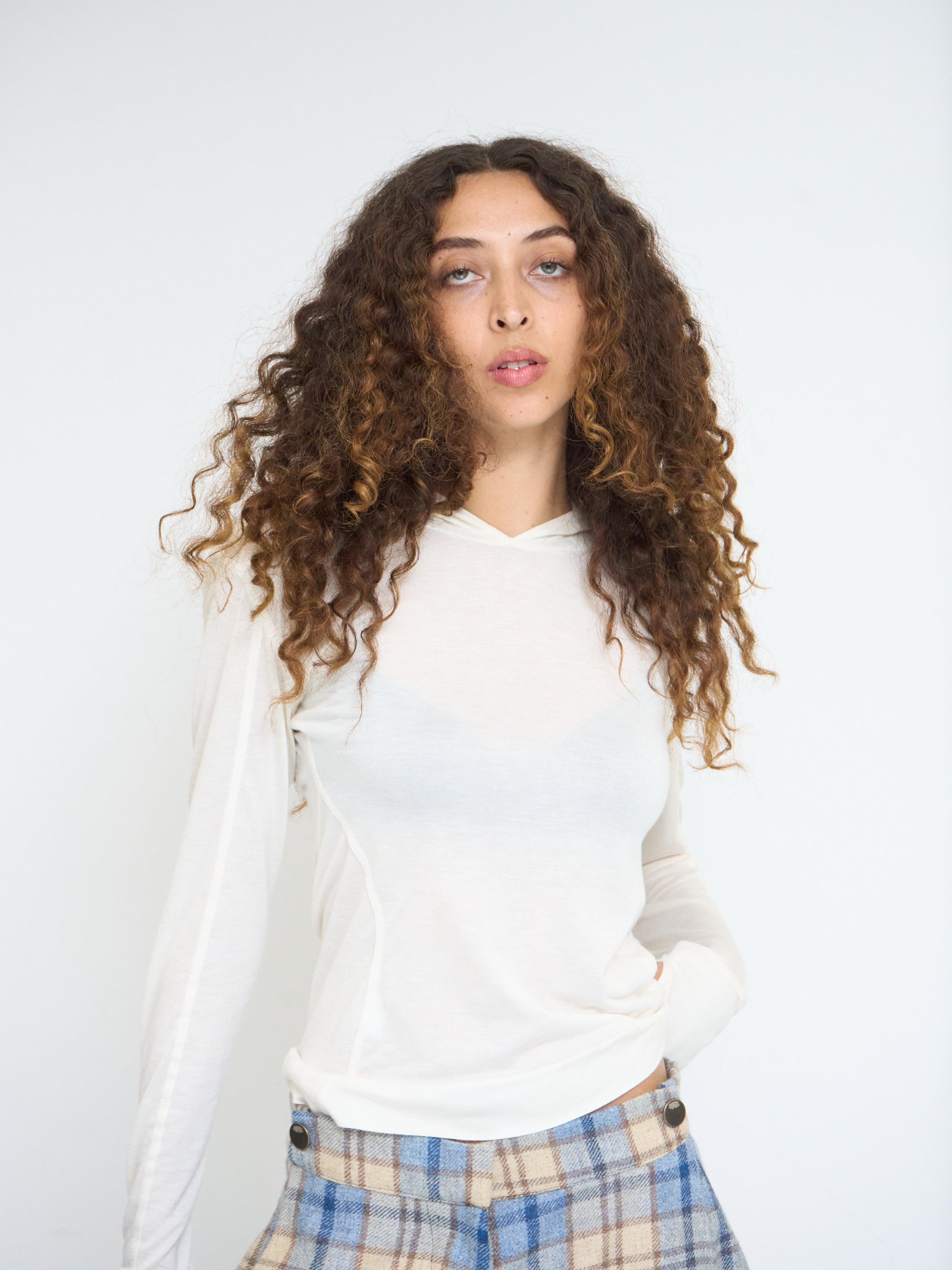 sydney hooded top - off white