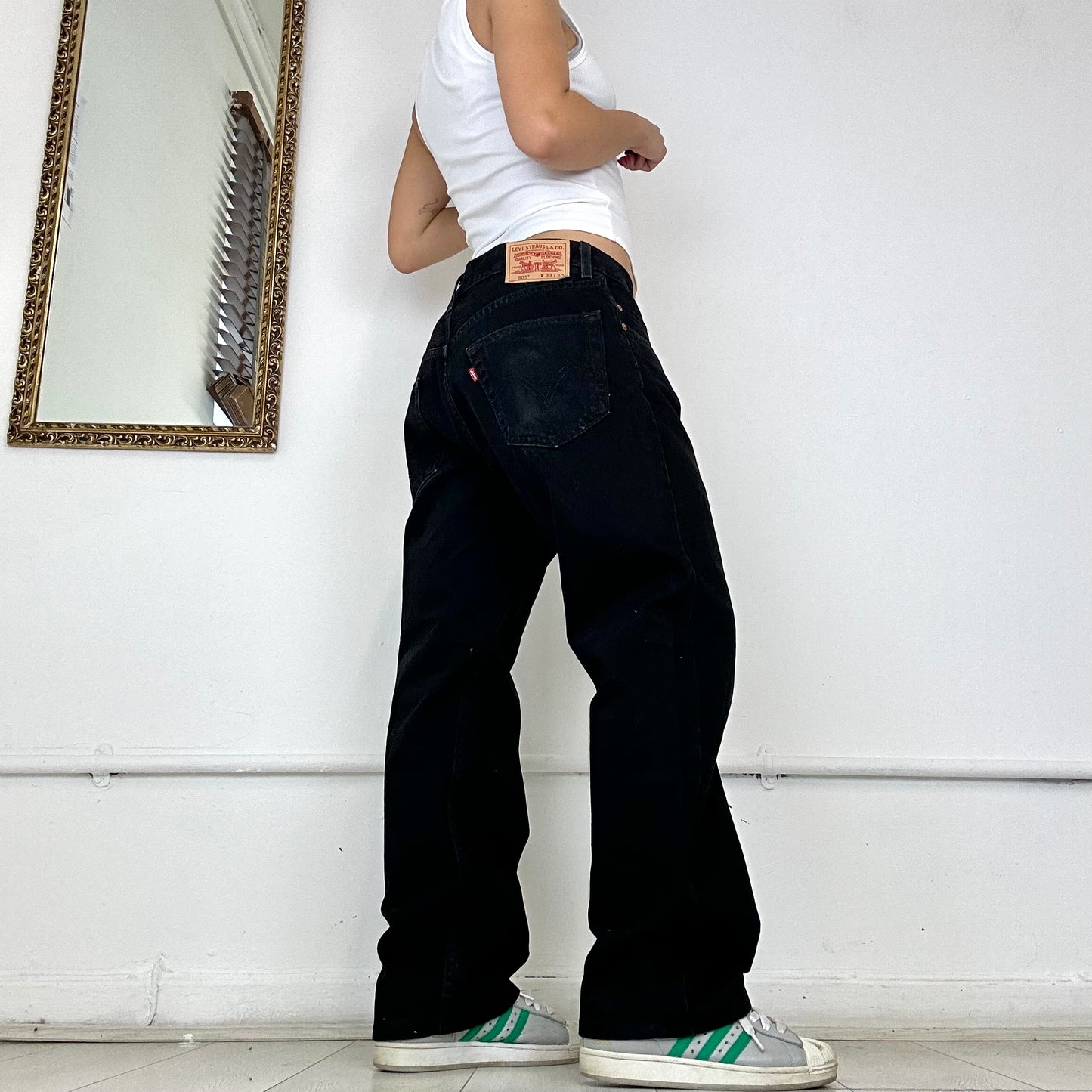 vintage levi's 505 black jeans