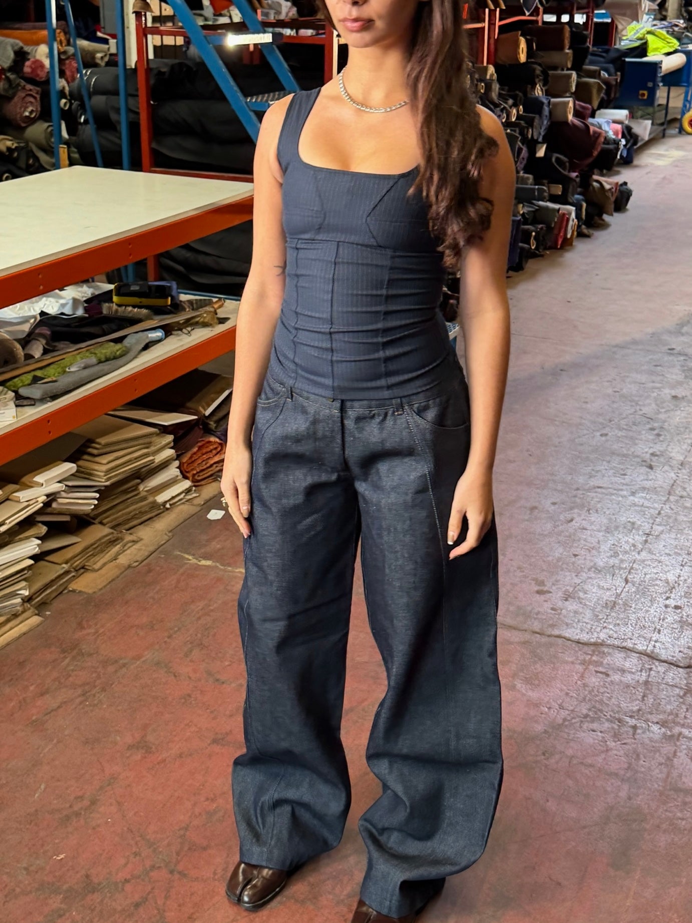 balloon jean - navy denim