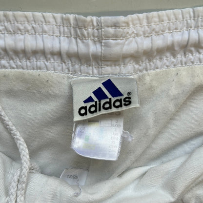 adidas baggy white tracksuit trousers