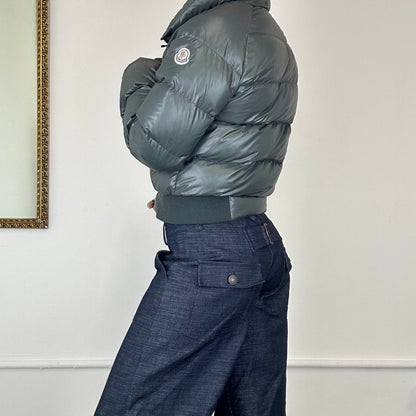 moncler vintage grey puffer coat