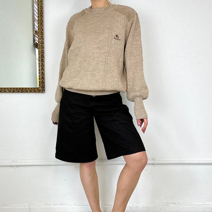 vintage cream burberry knit jumper