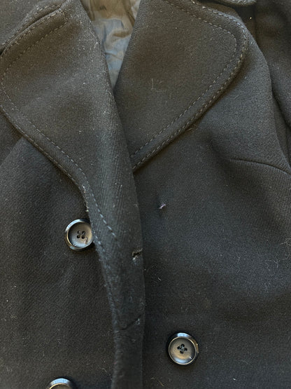 wool double breasted trench coat