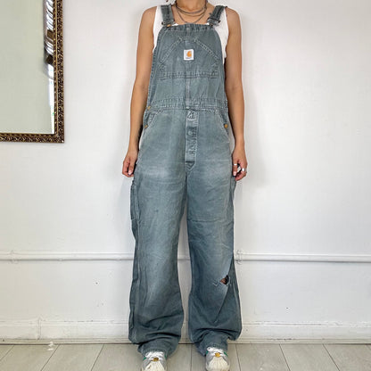 vintage grey baggy carhartt dungarees