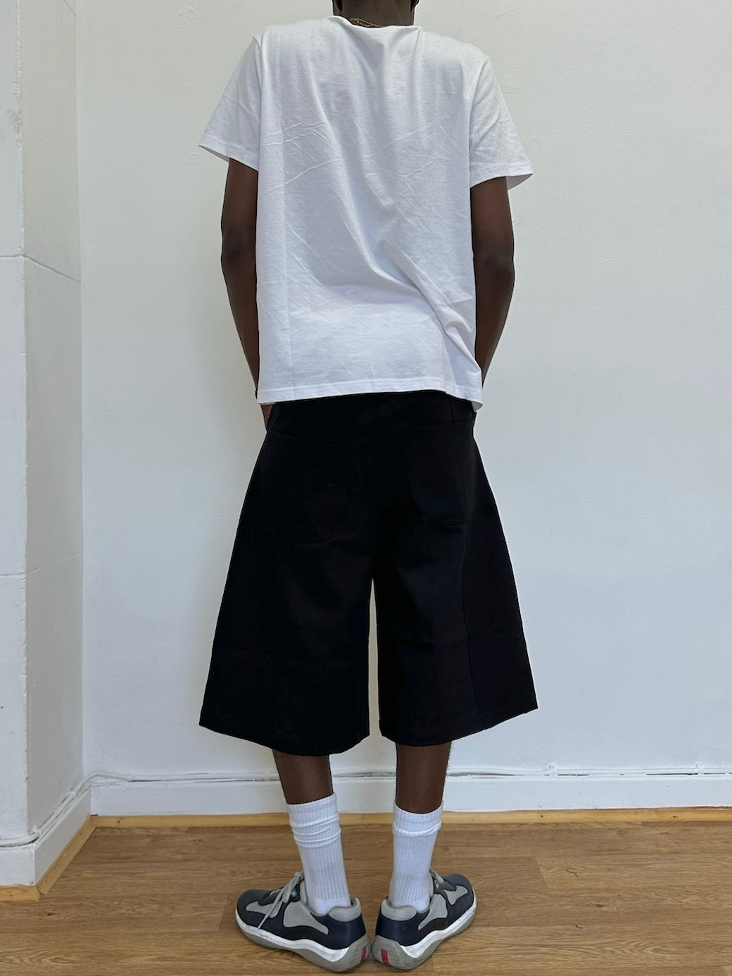 short patineur - denim noir