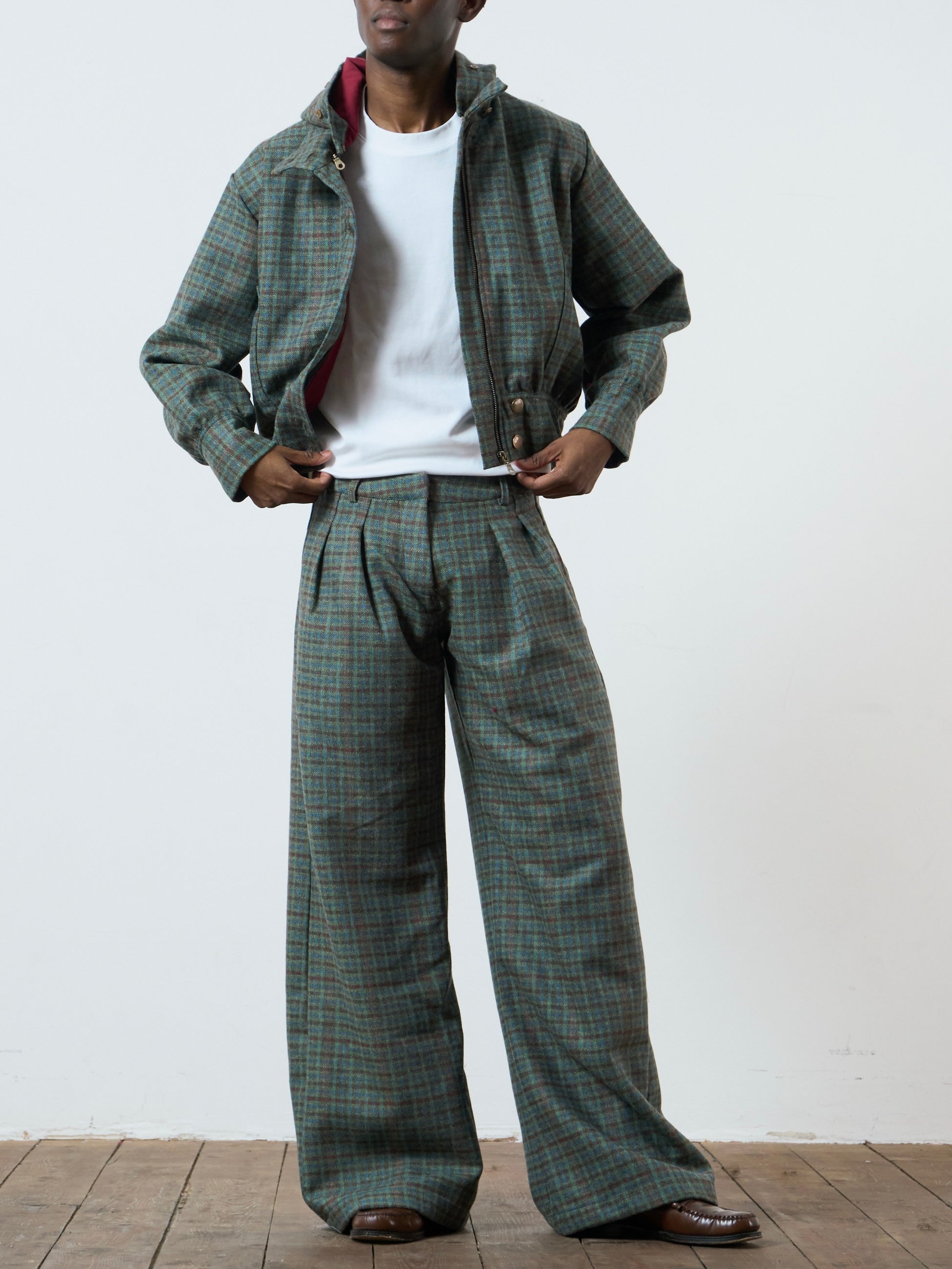 parker trouser - cedar wool