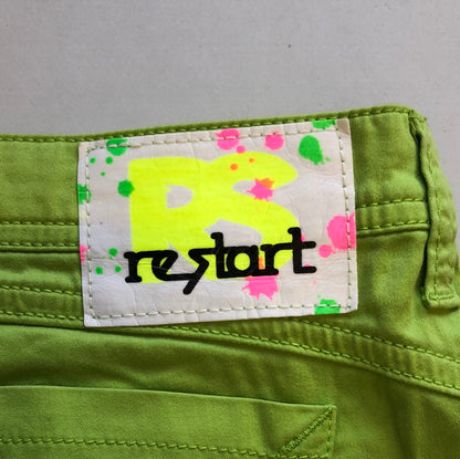 2000’s lime green mini skirt