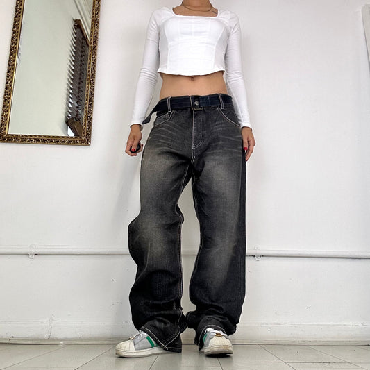 vintage grey baggy jeans