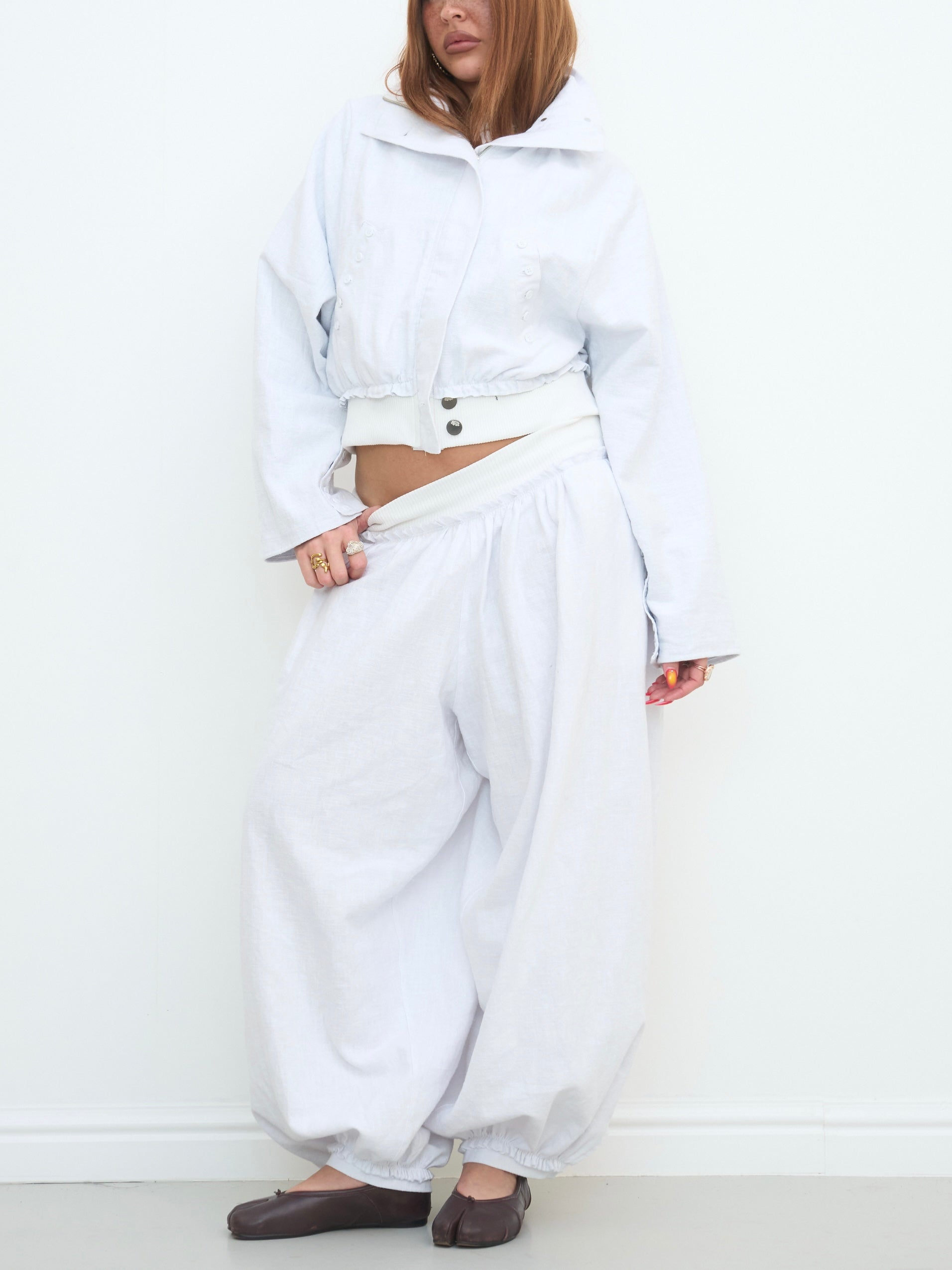 noa jacket - white linen
