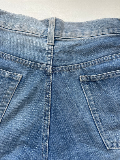 vintage long denim shorts