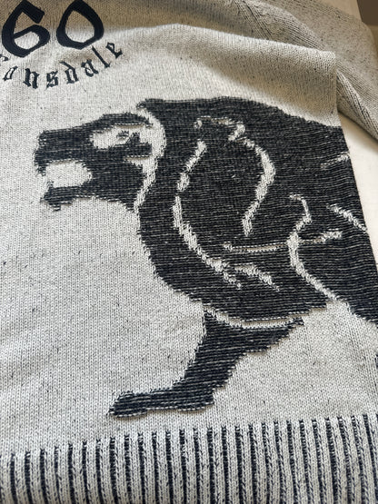 vintage grey lonsdale knit jumper