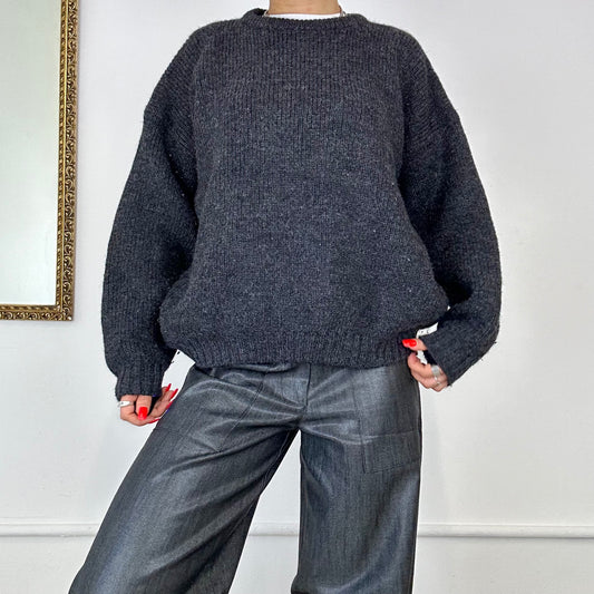 vintage thick knit wool jumper