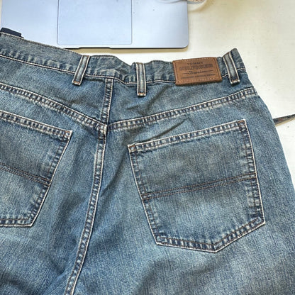 vintage tommy hilfiger baggy mid wash jeans