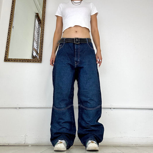 90's dark wash baggy jeans