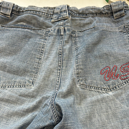 baggy denim shorts