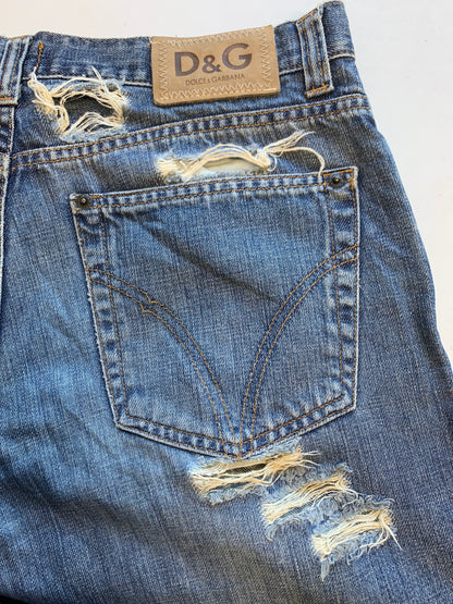 Dolce & Gabbana distressed baggy jeans