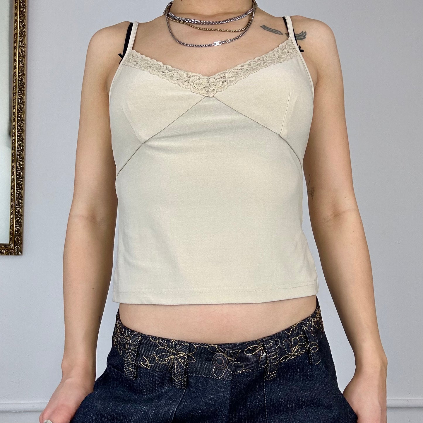 00’s beige cami top