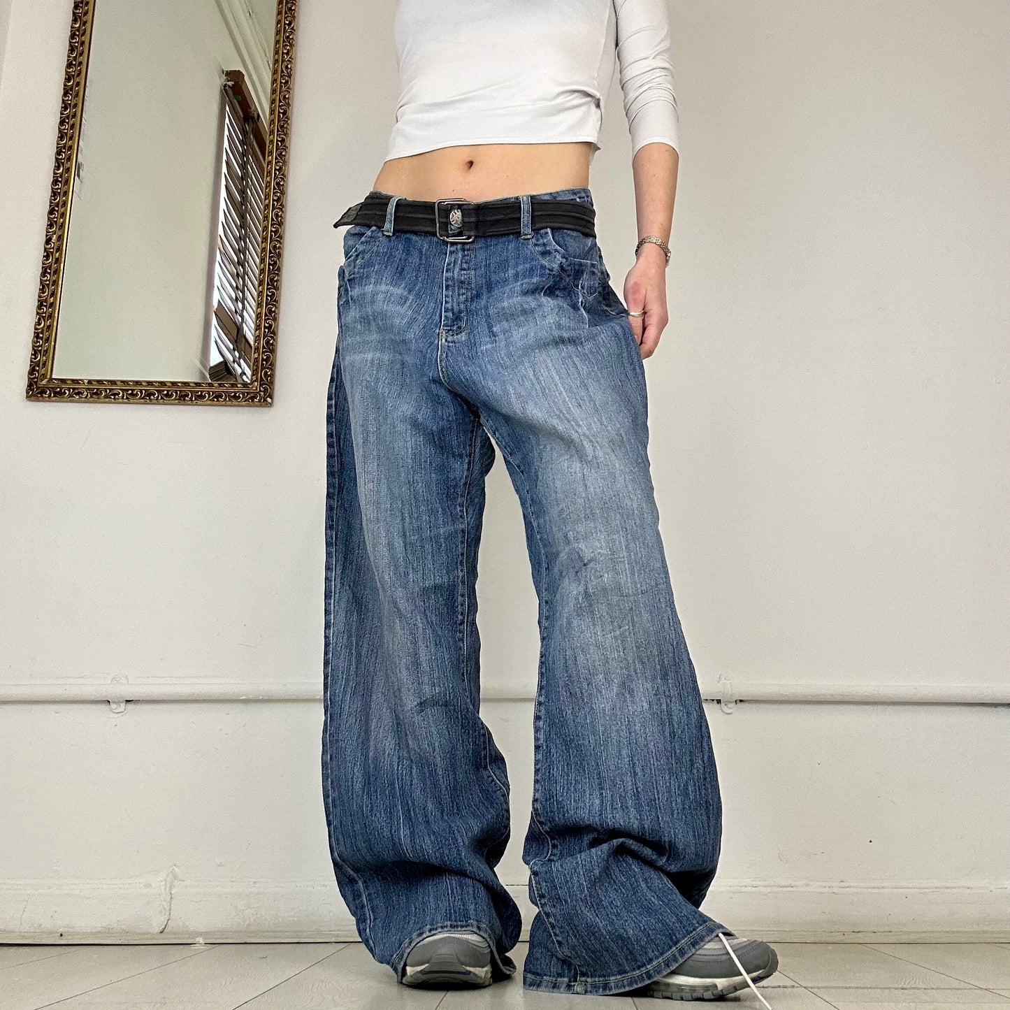 vintage baggy wide leg jeans