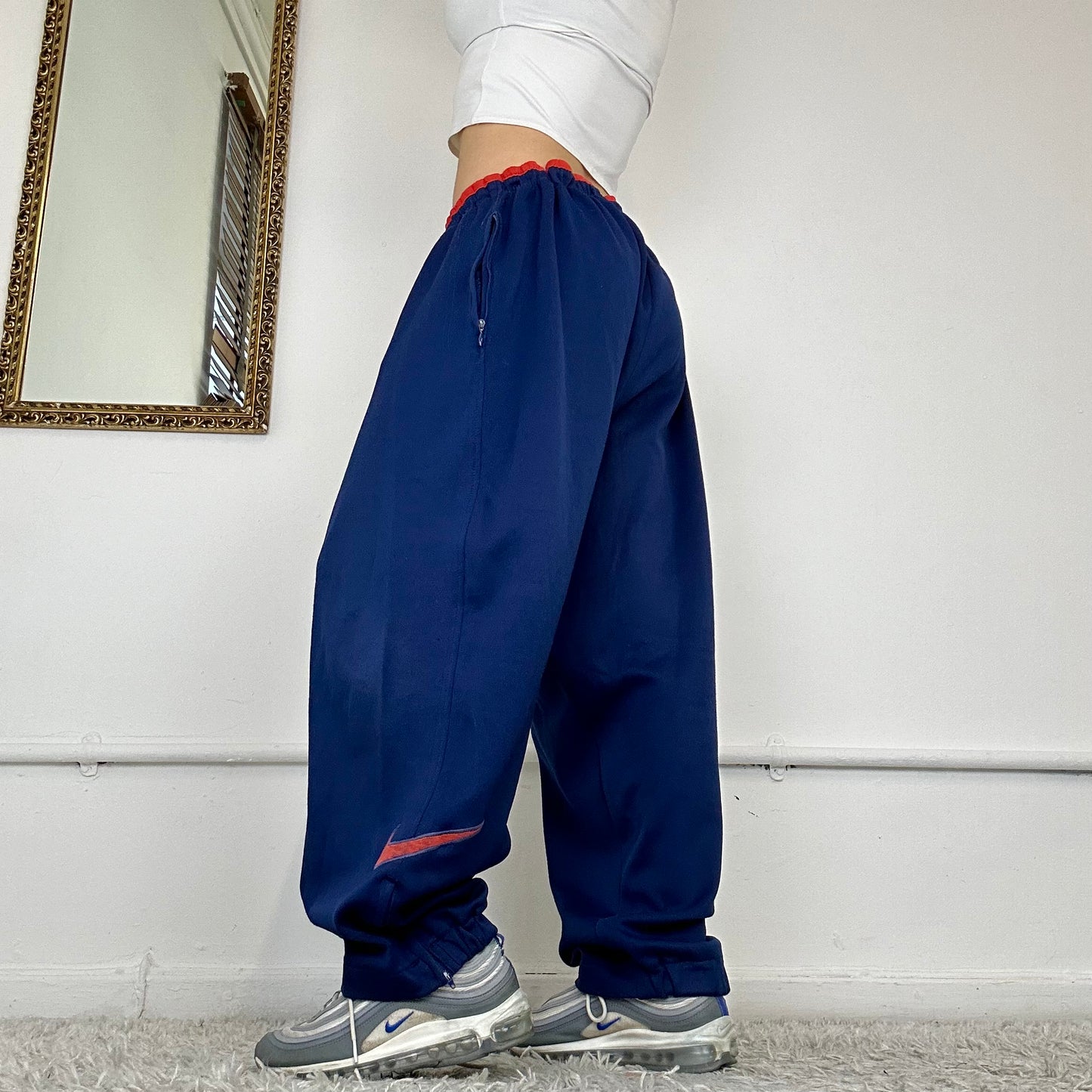 90s baggy wide leg nike joggers