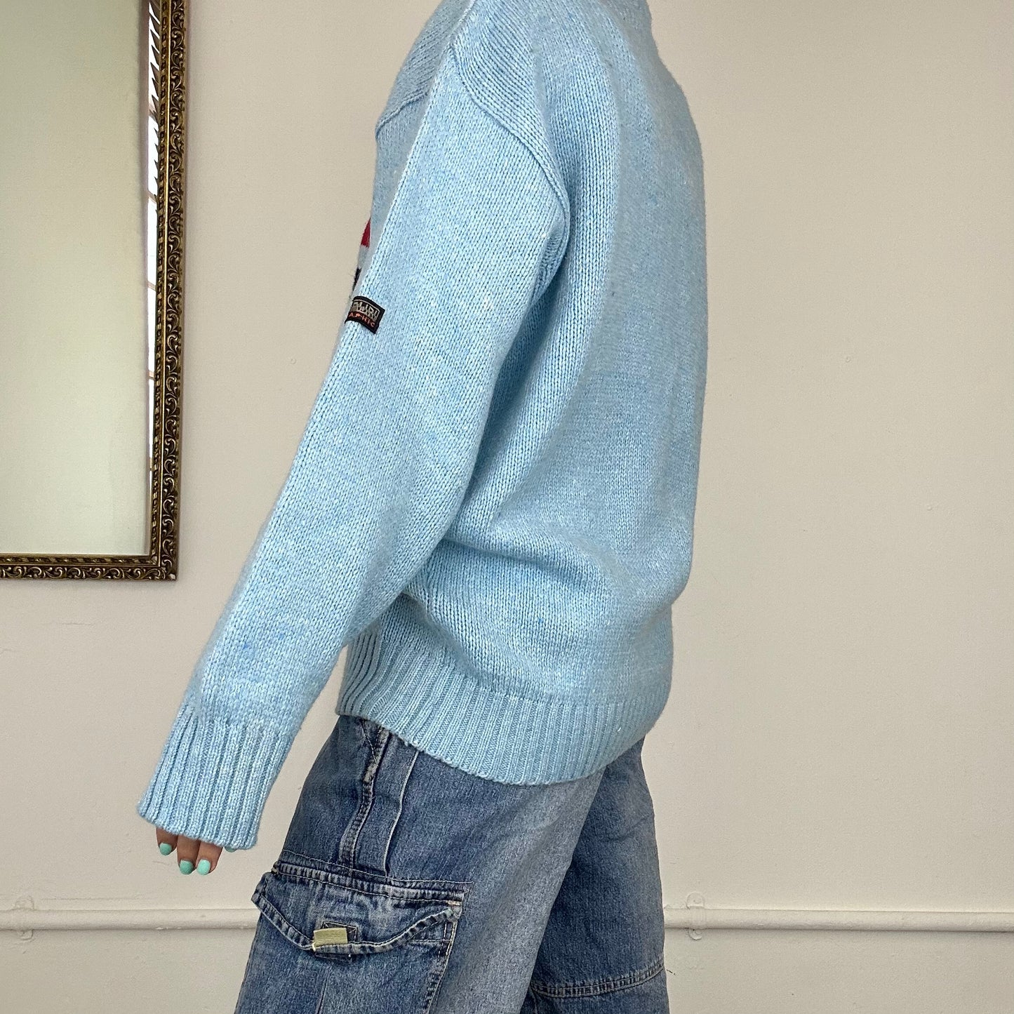 vintage napapijri knitted jumper