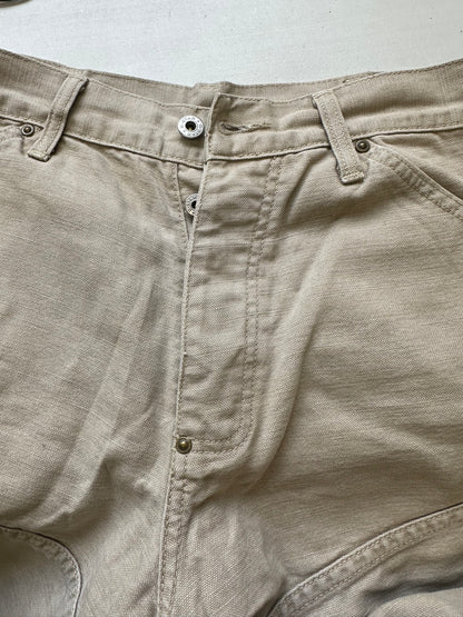 baggy cream g-star cargo trousers