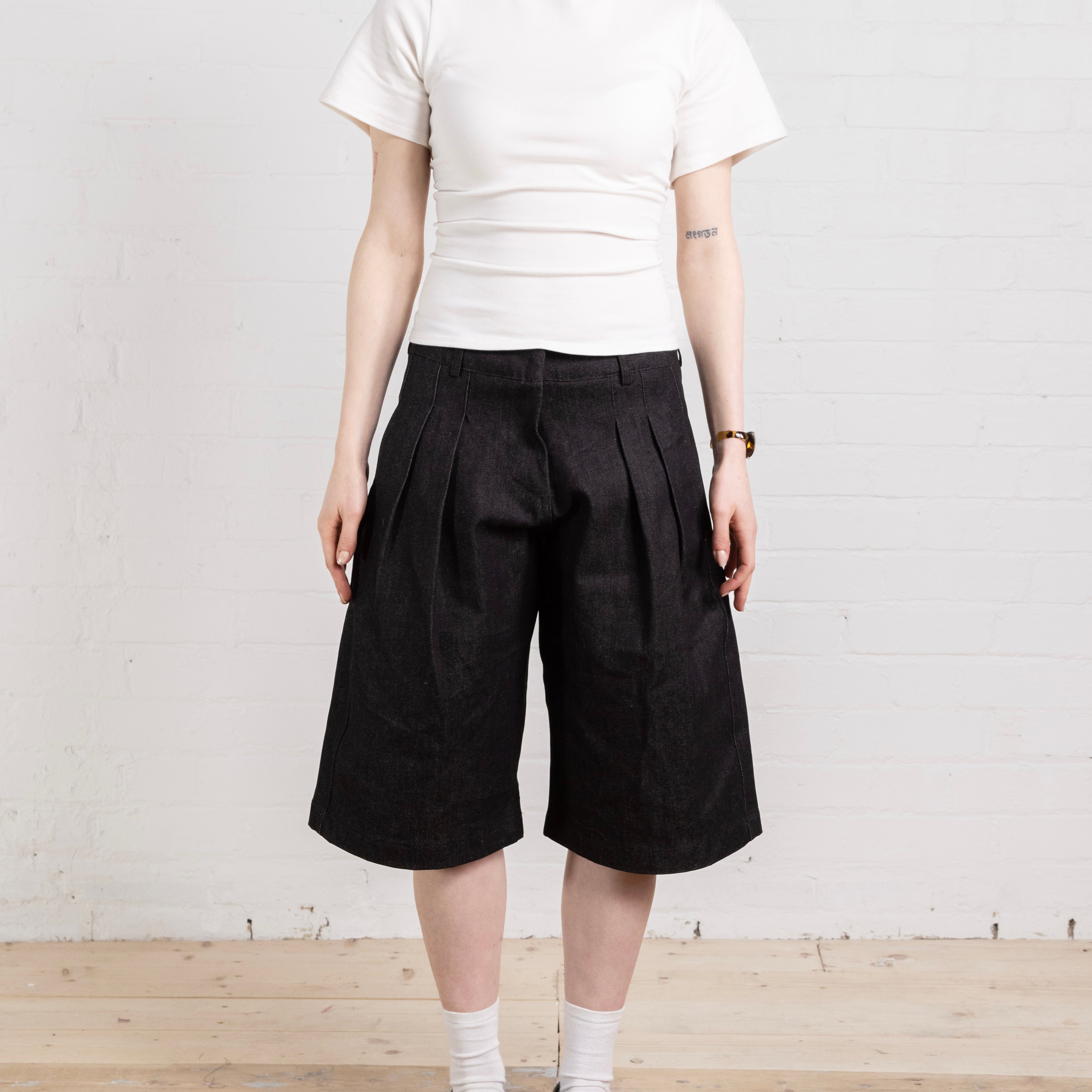 Parker Short – Dunkelgrauer Denim
