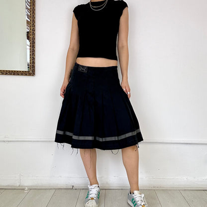 vintage pleated midi skirt by replay