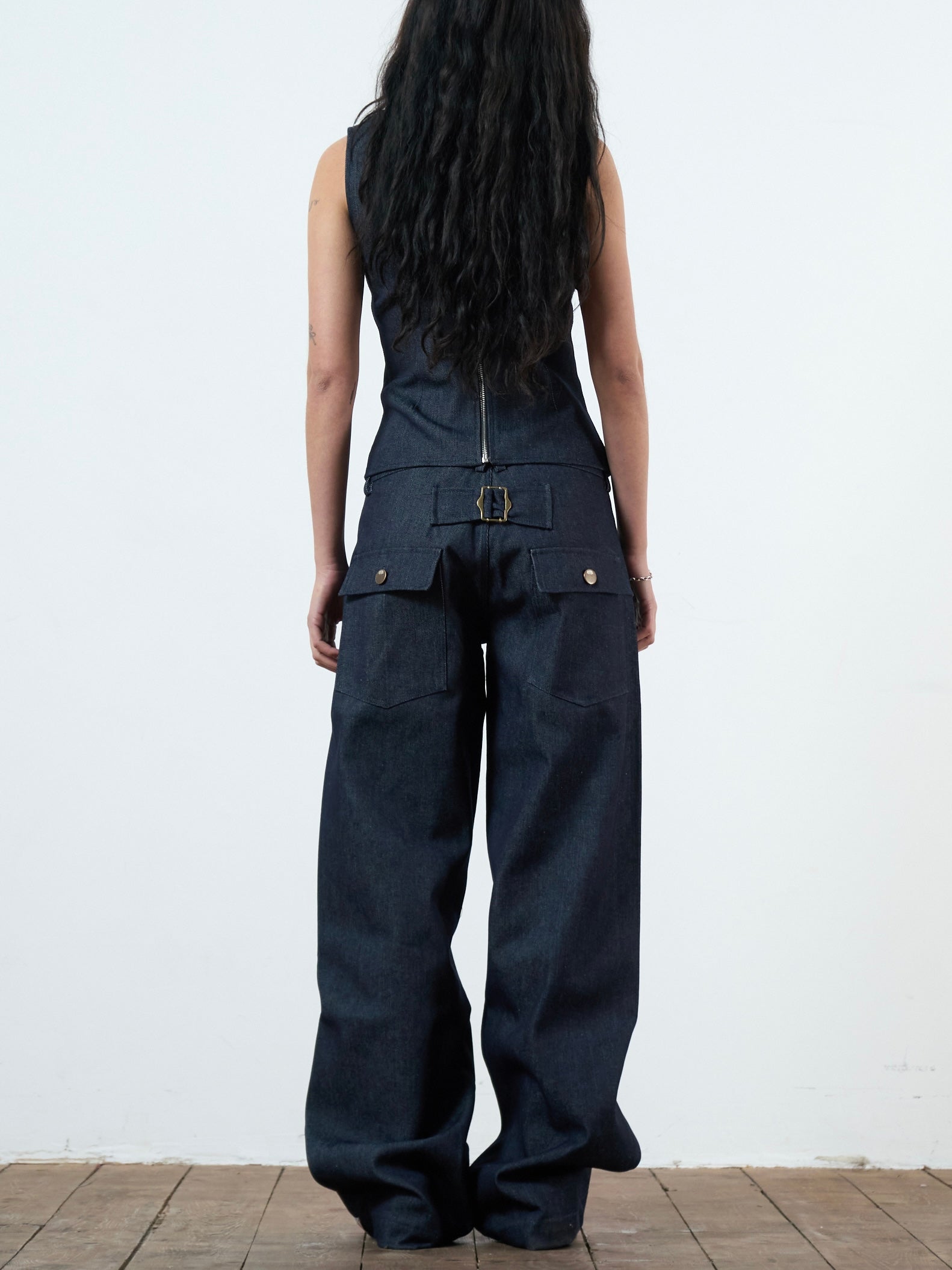 slouch jean - navy denim