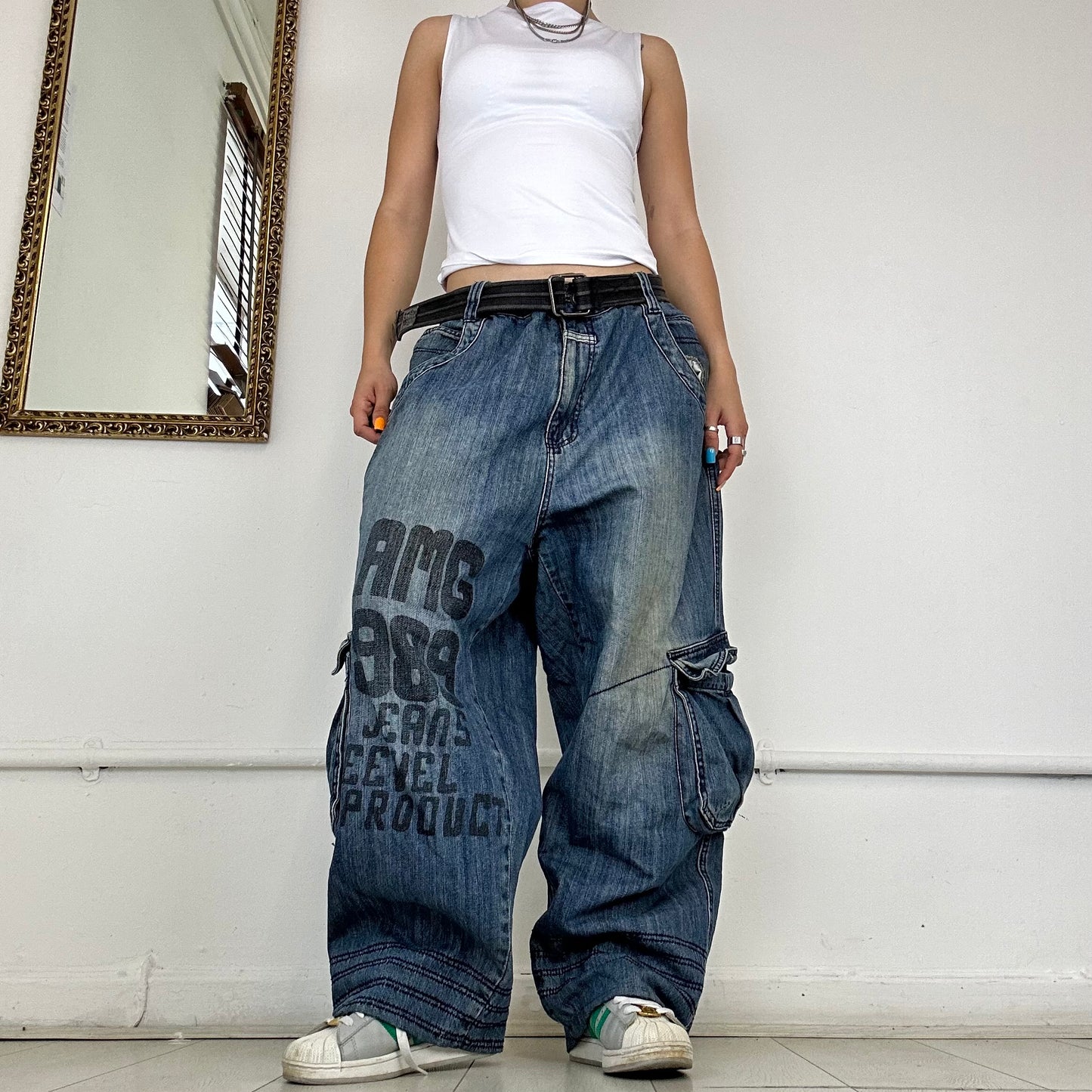 2000's baggy skater jeans