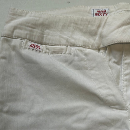 00s miss sixty white flared trousers