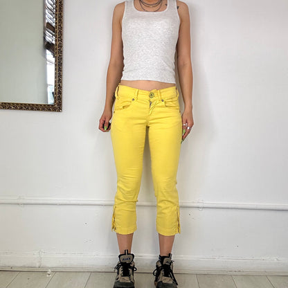 miss sixty yellow capris