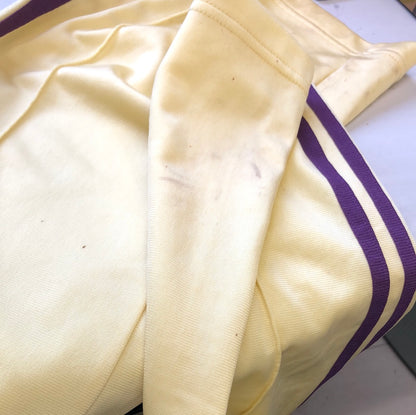 yellow adidas tracksuit bottoms