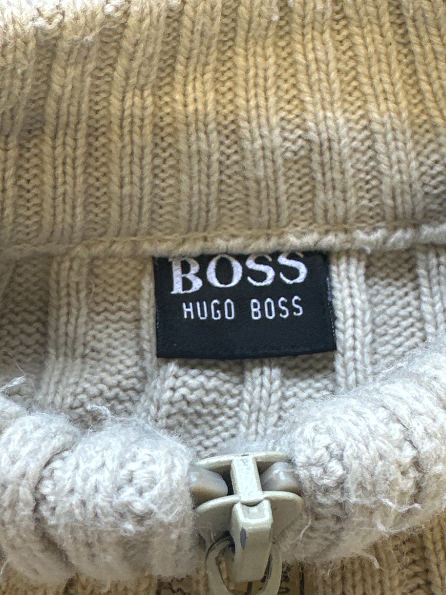 vintage hugo boss quarter zip knitted jumper