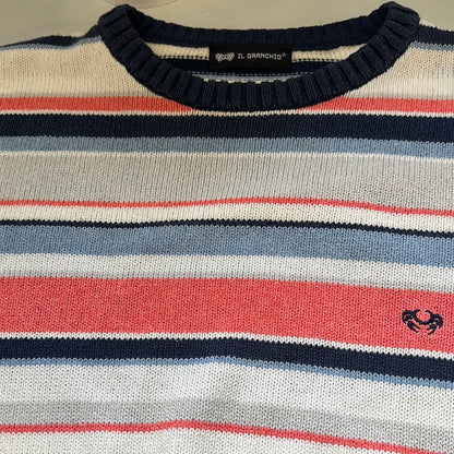 colourful stripped jumper