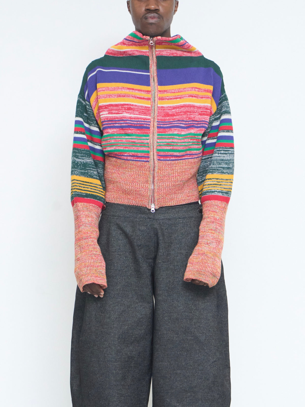 rowan balloon jumper - multi knit