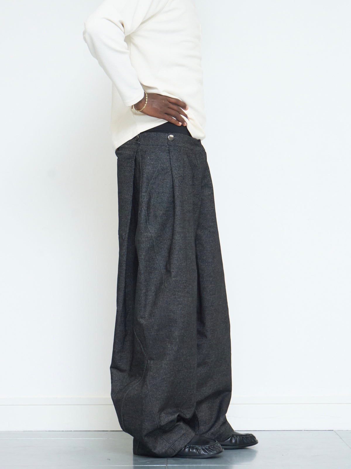 lumi jean - dark grey denim
