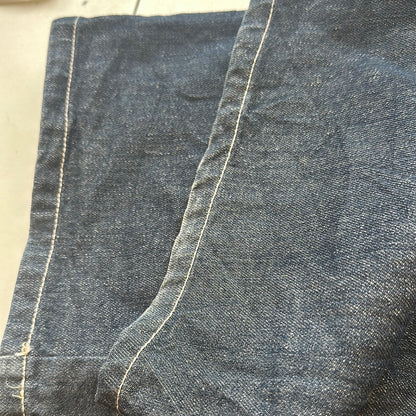 baggy dark wash jeans