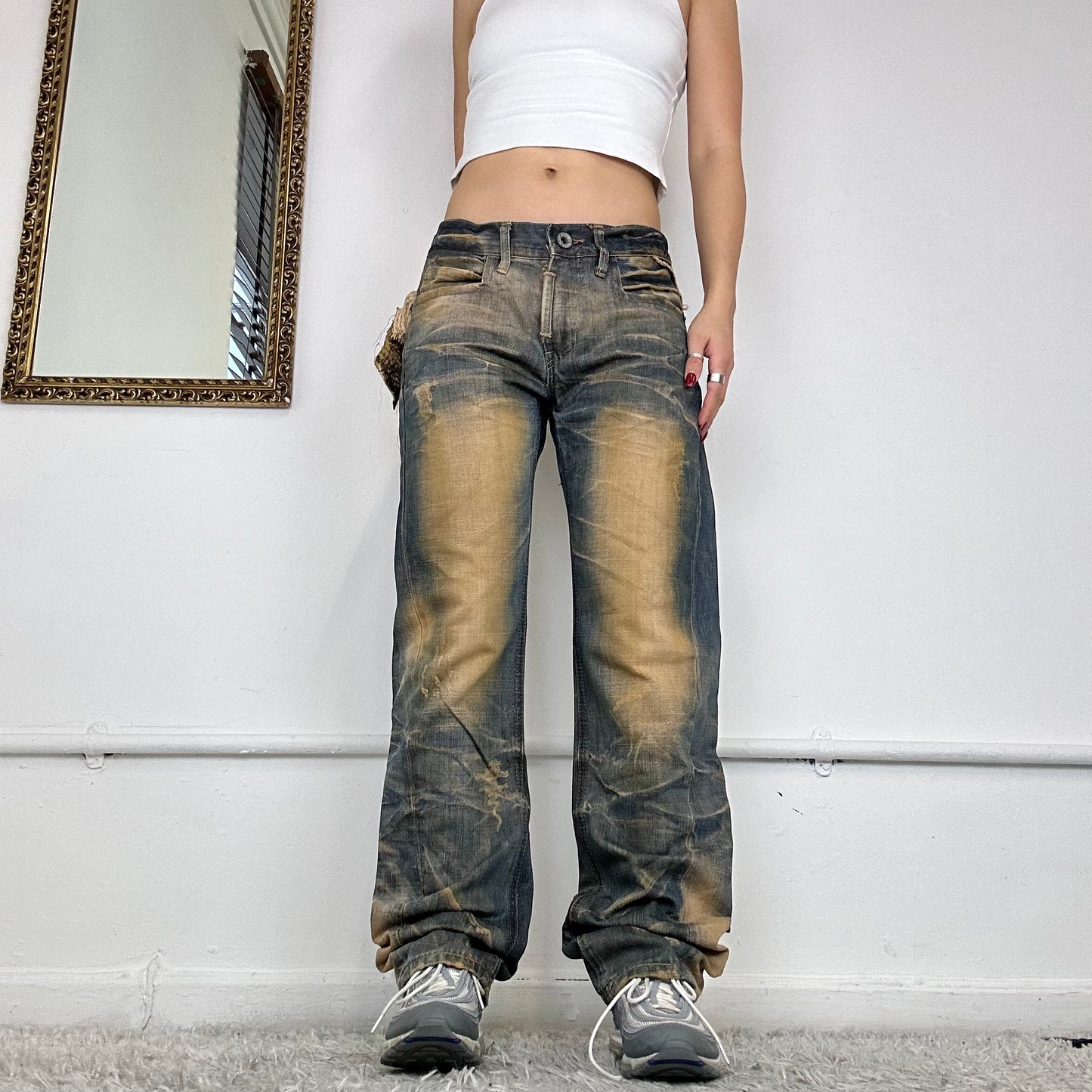 2000's two tone jeans