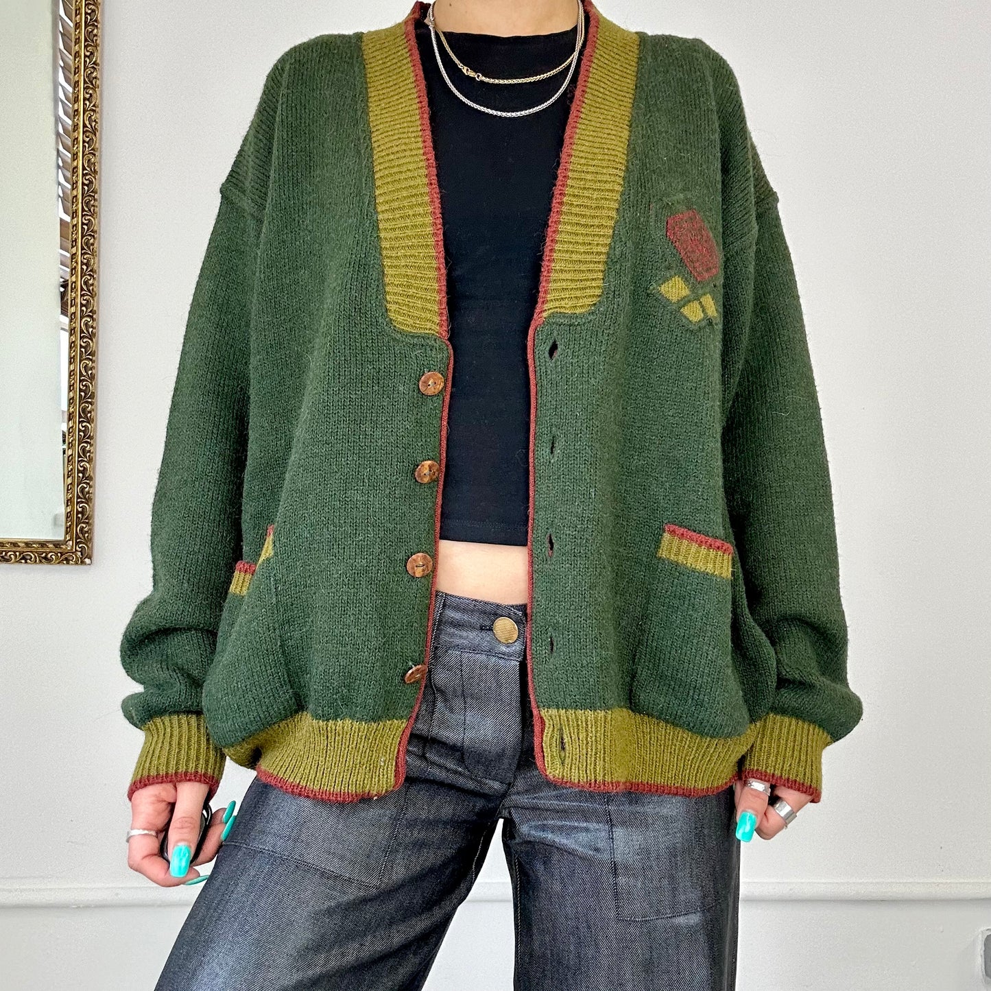 vintage 90's knitted cardigan