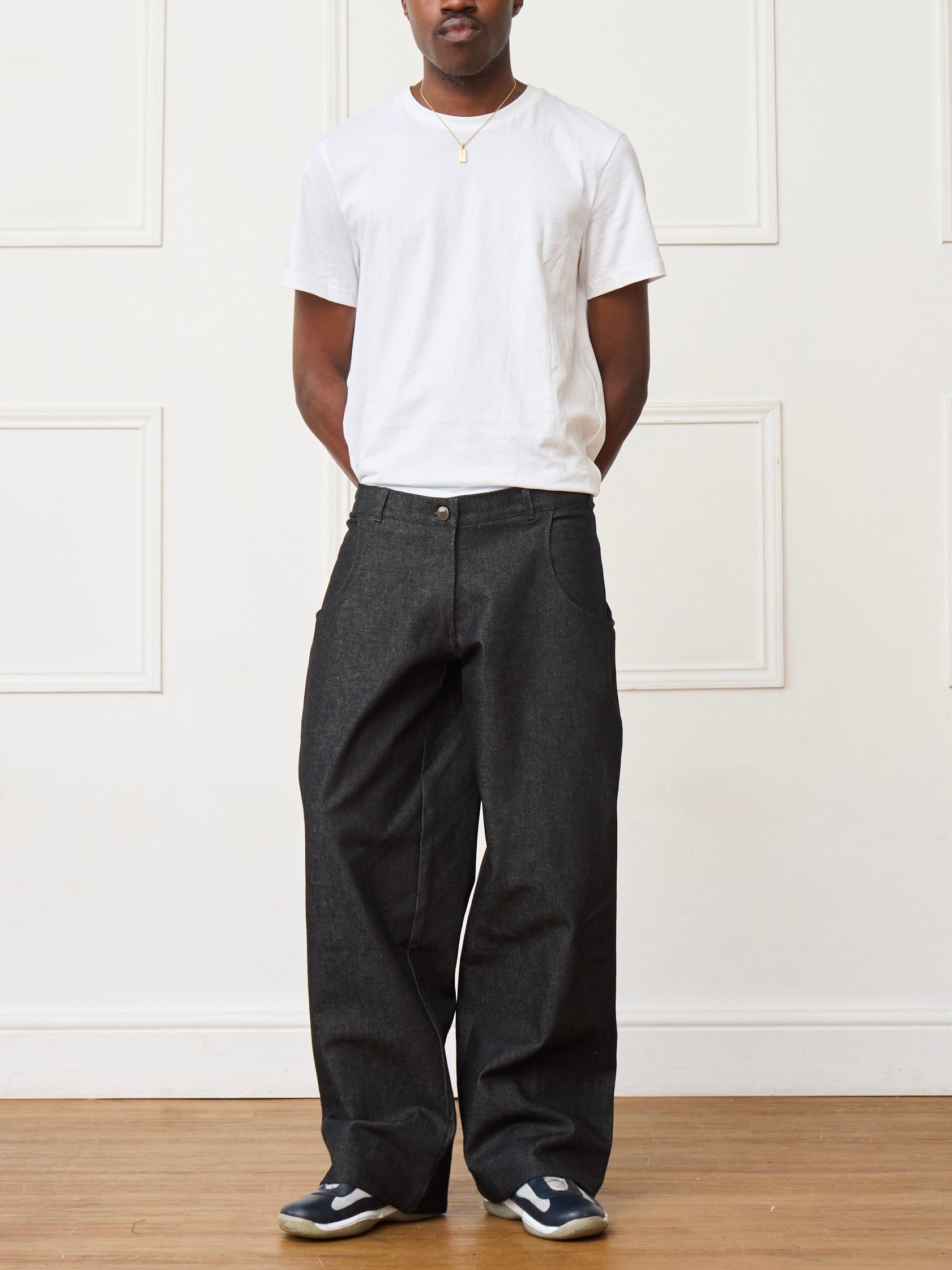 circle jean - dark grey denim