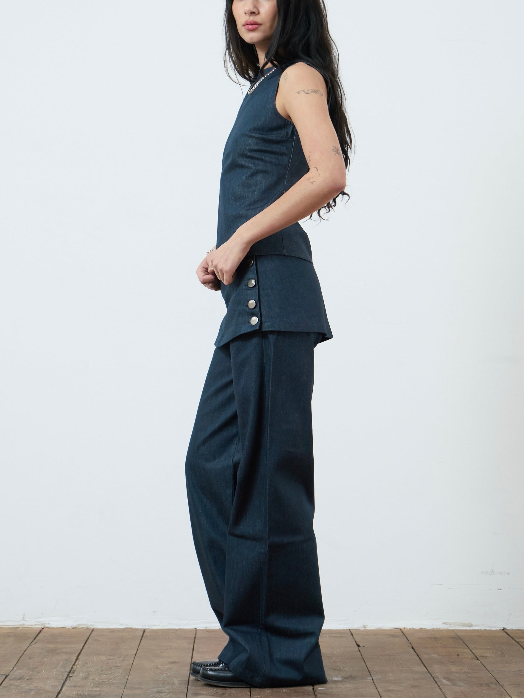 shay trouser - navy denim