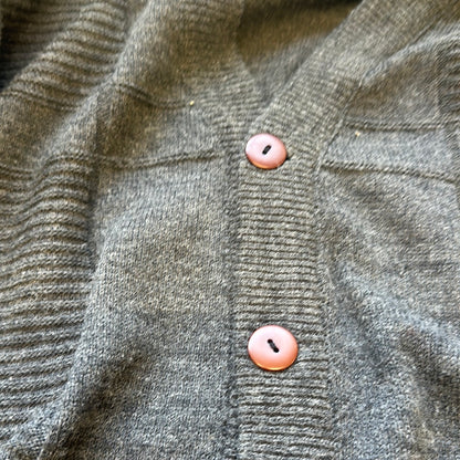 vintage grey lacoste cardigan