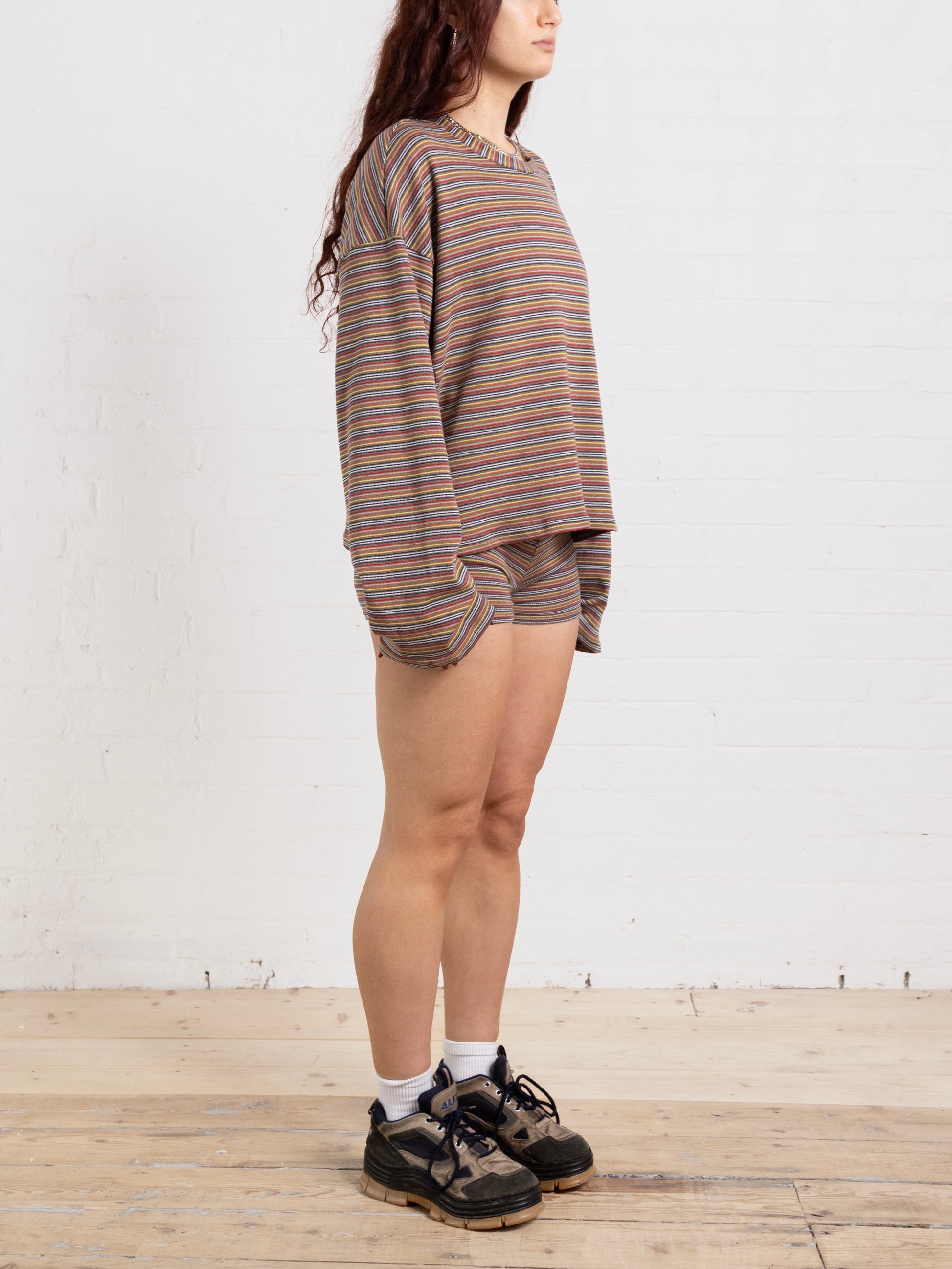casey jumper - warm stripe