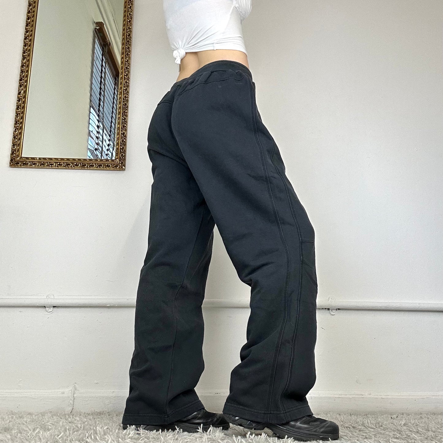 vintage wide leg nike joggers